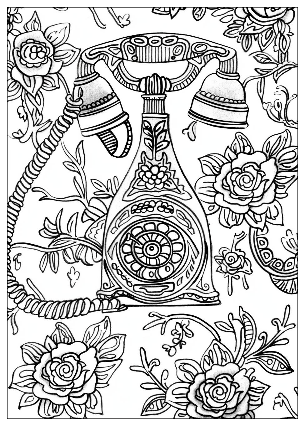 Telephone Coloring Pages-16