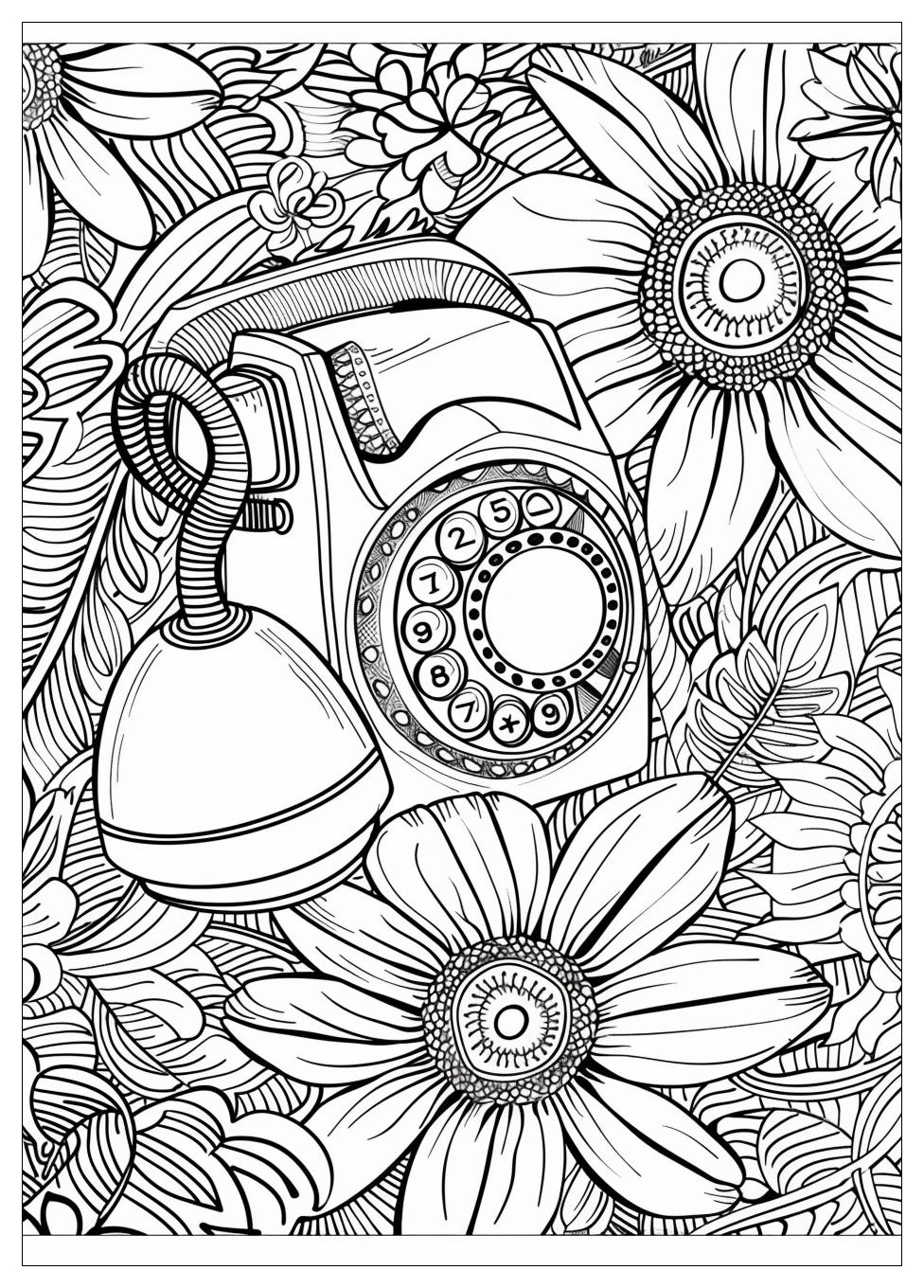 Telephone Coloring Pages-18