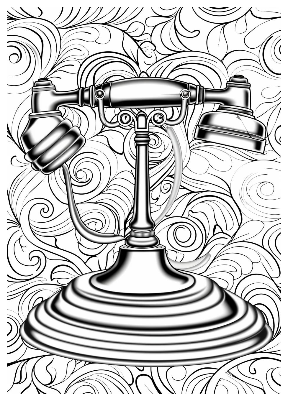 Telephone Coloring Pages-19