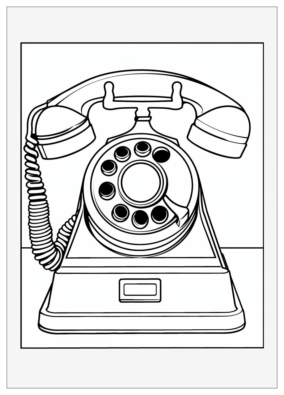 Telephone Coloring Pages-4