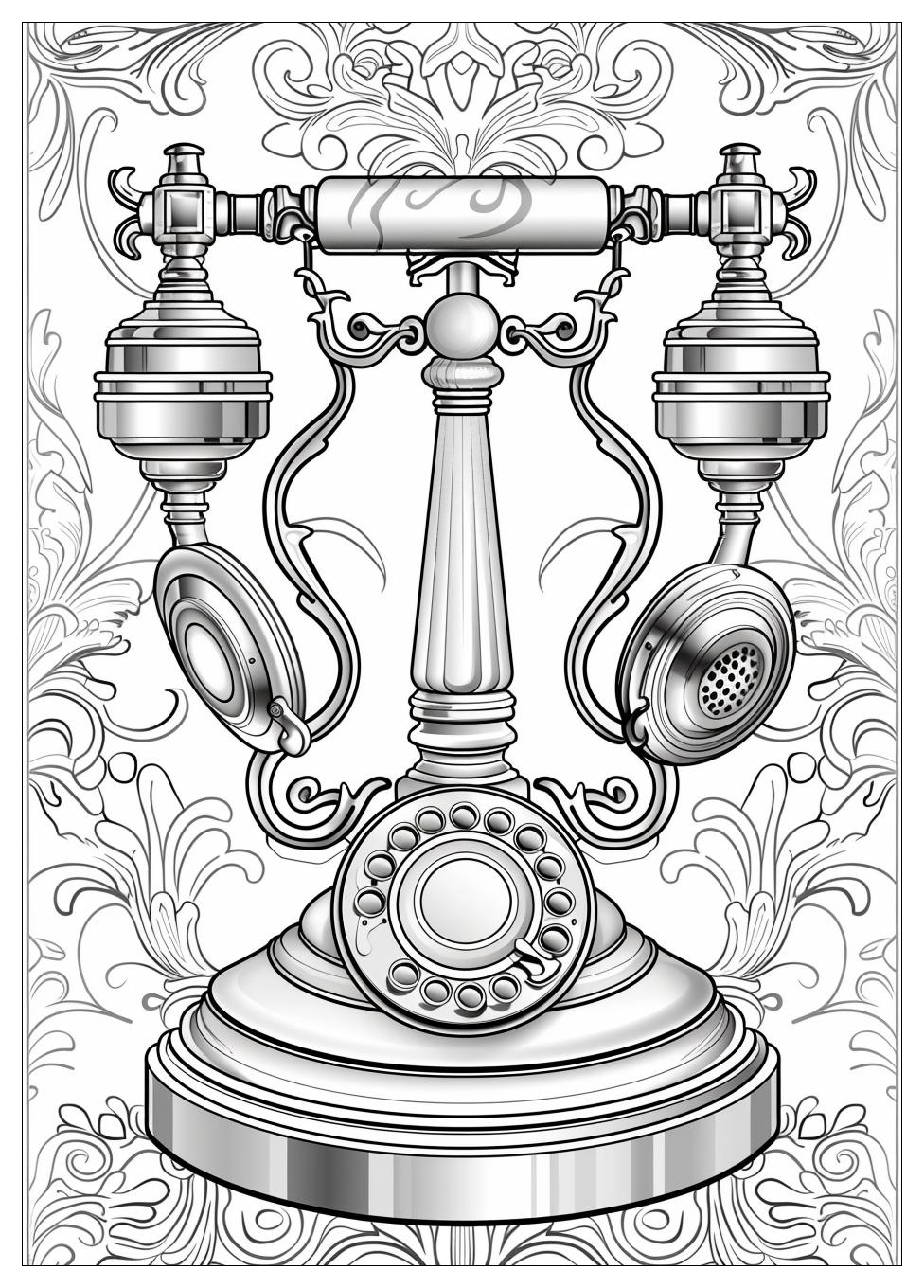 Telephone Coloring Pages-7