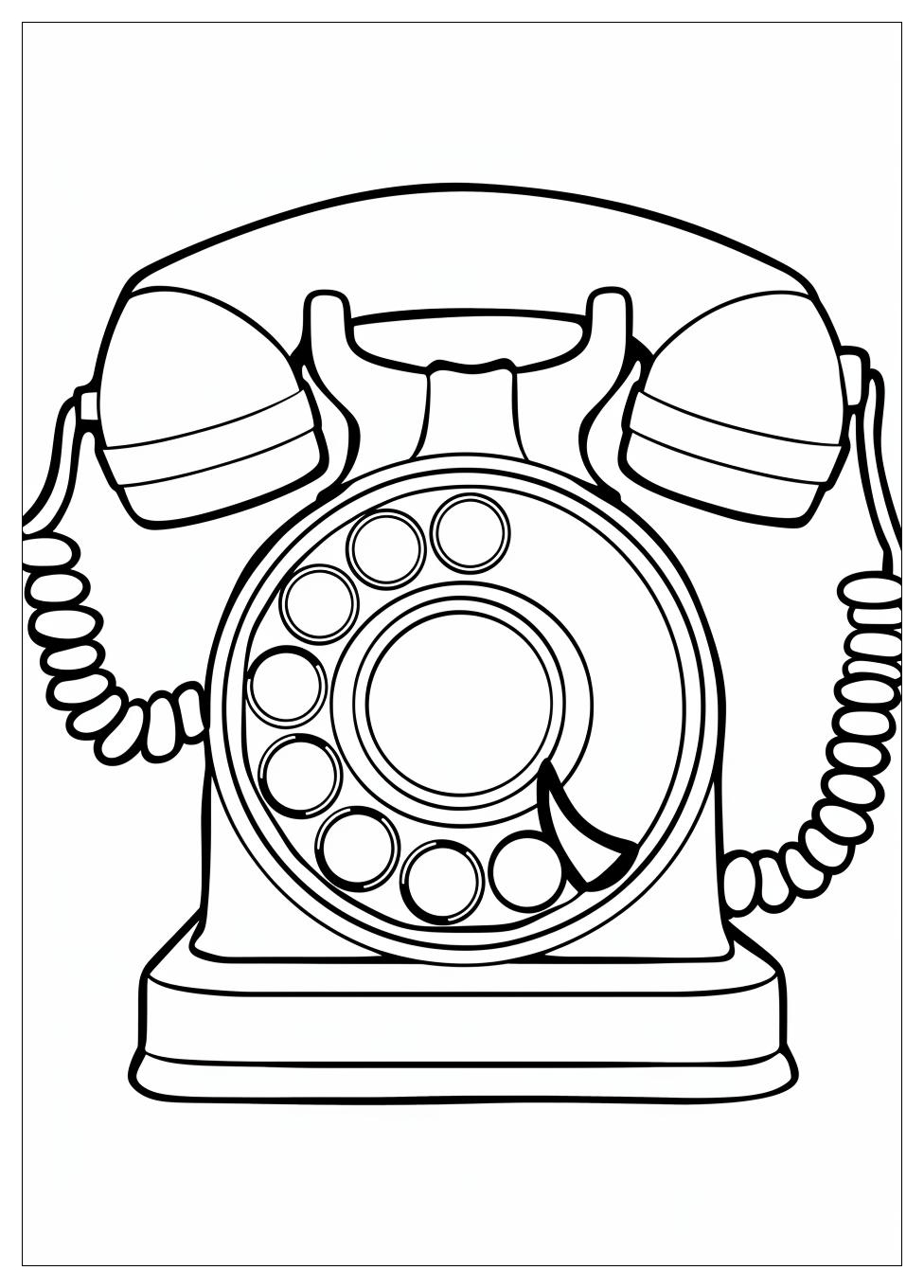 Telephone Coloring Pages-9