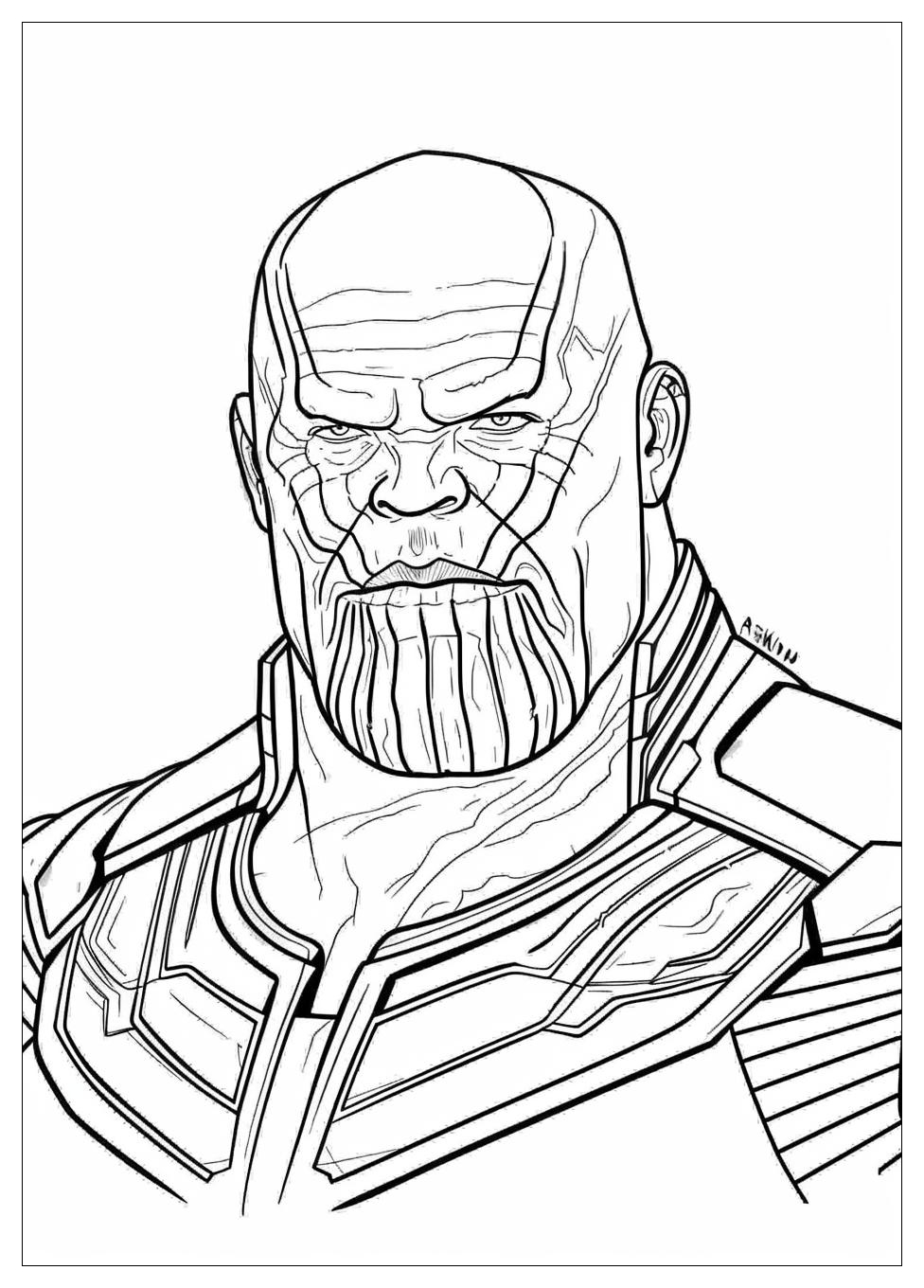 Thanos Coloring Pages-8