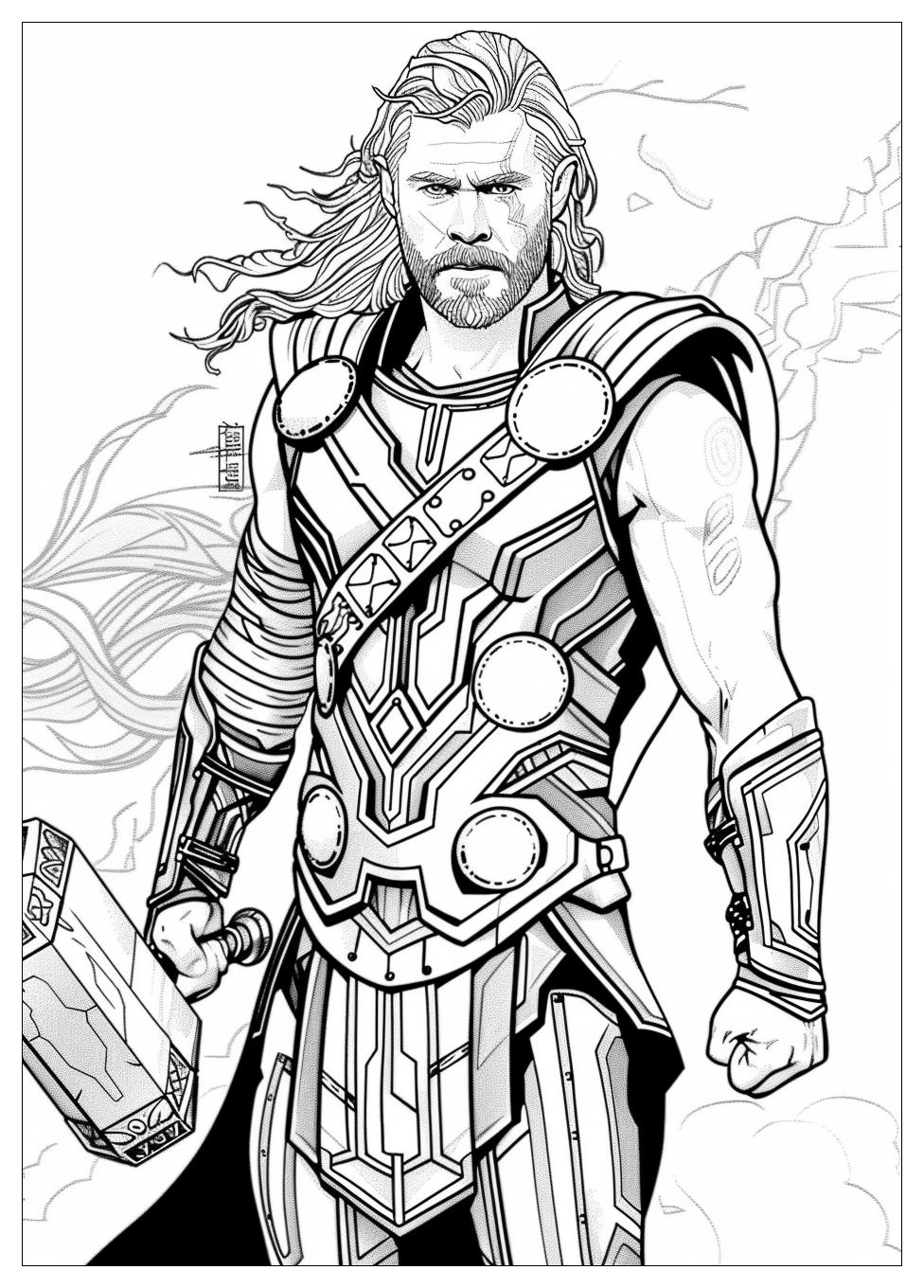 Thor Coloring Pages-9