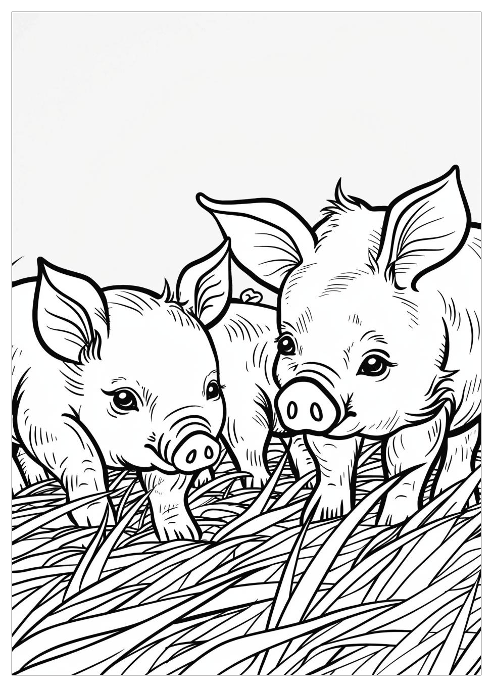 Three Little Pigs Coloring Pages-1