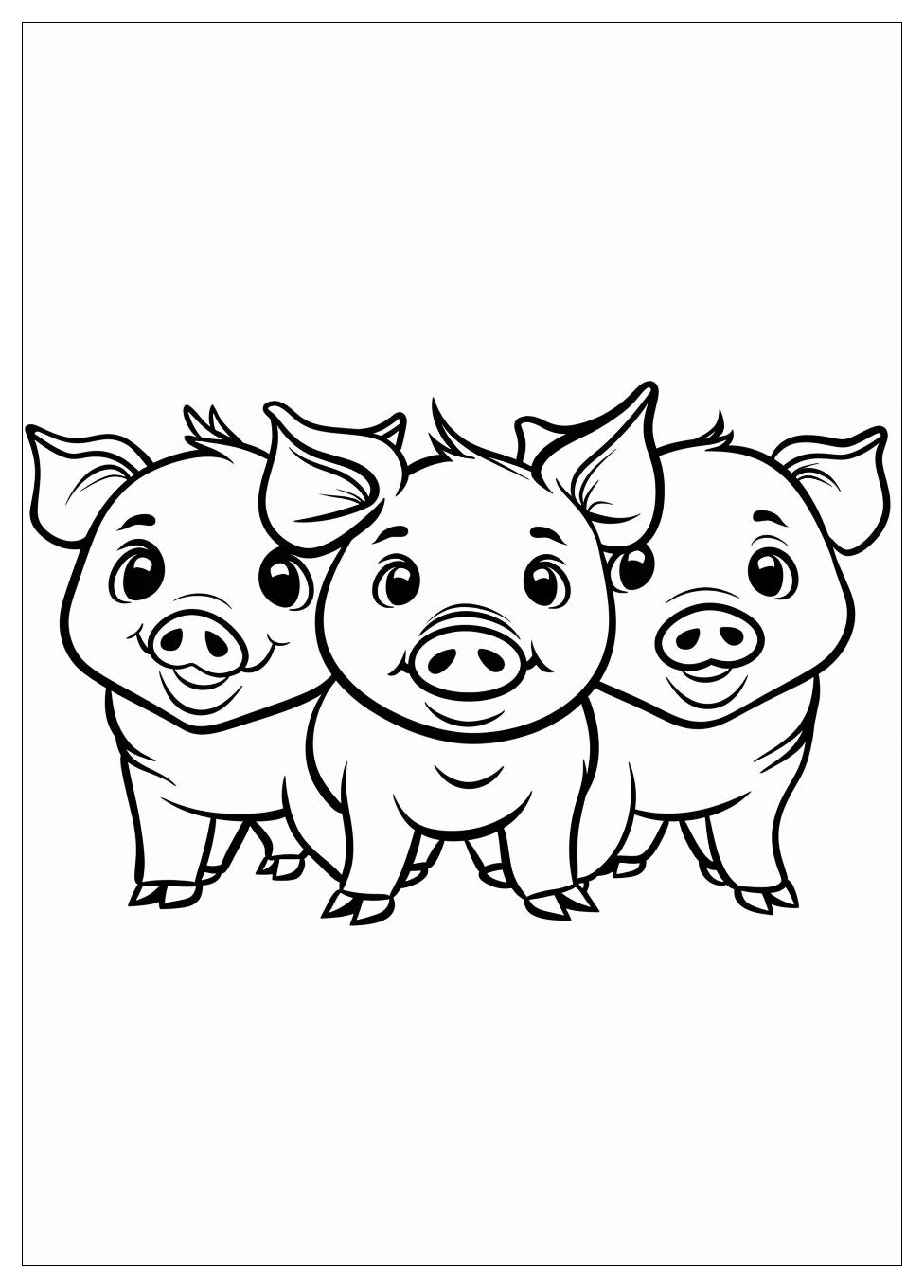 Three Little Pigs Coloring Pages-3