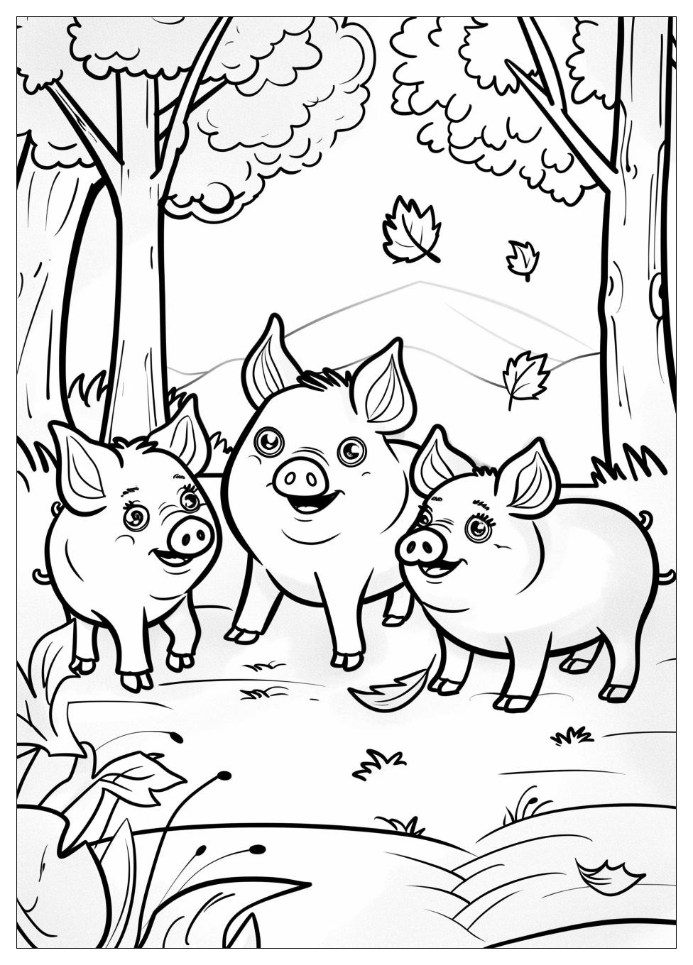 Three Little Pigs Coloring Pages-8