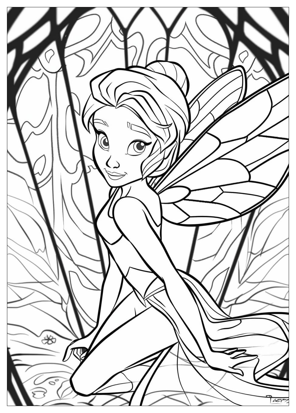 Tinker Bell Coloring Pages-11