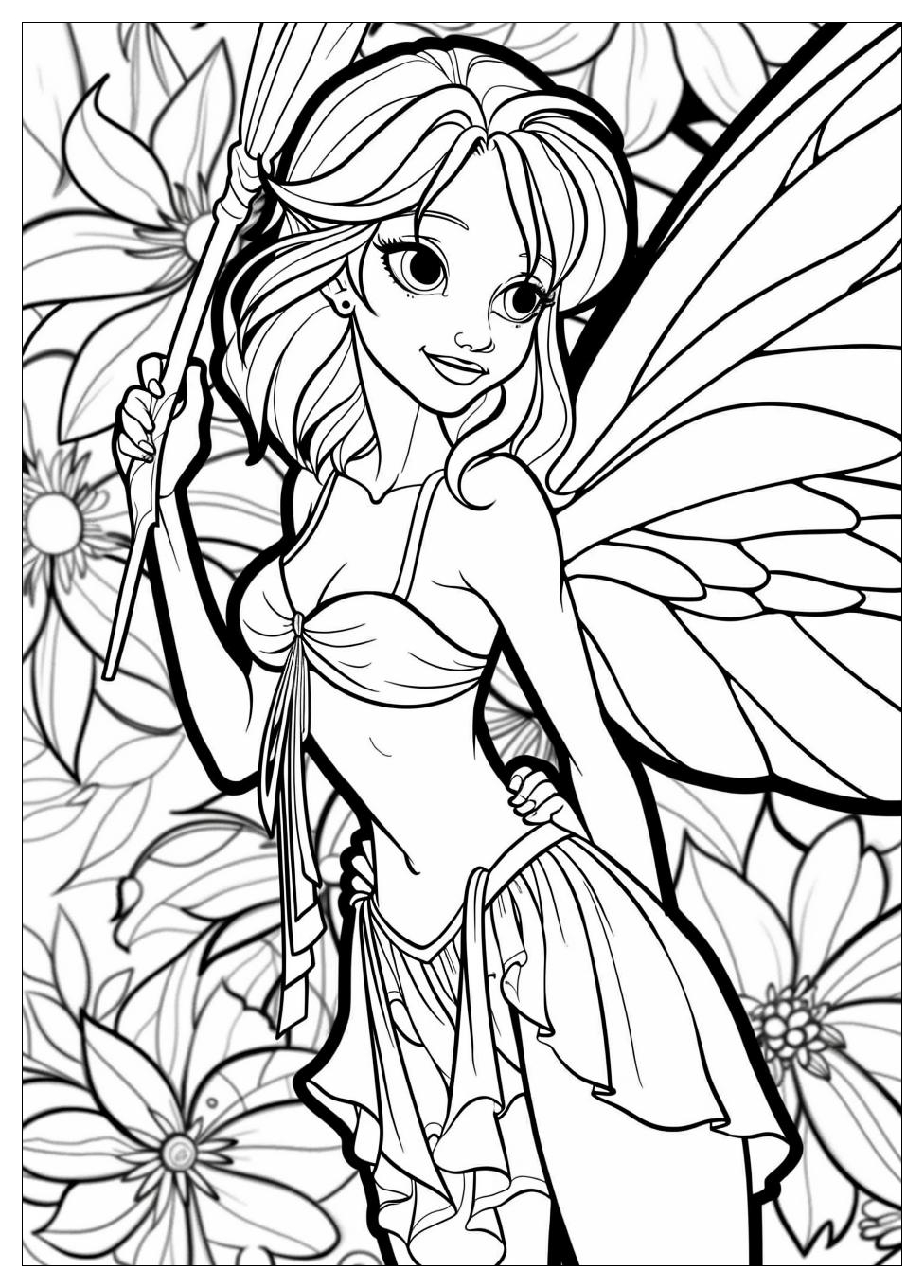 Tinker Bell Coloring Pages-16