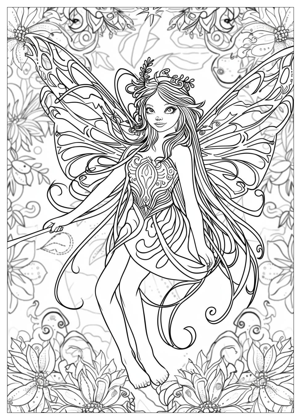 Tinker Bell Coloring Pages-17