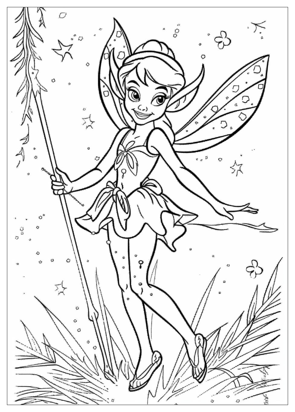 Tinker Bell Coloring Pages-7