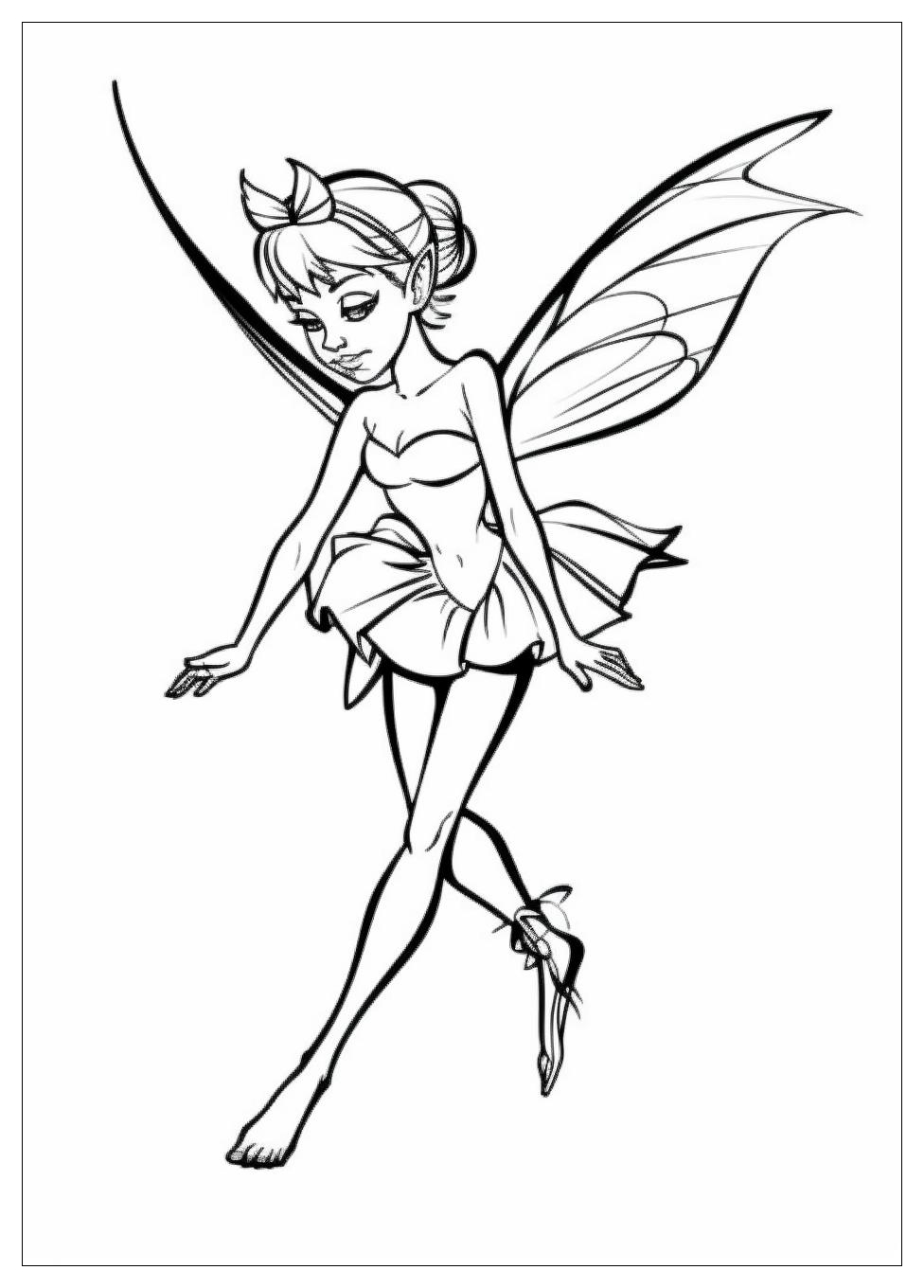 Tinker Bell Coloring Pages-8