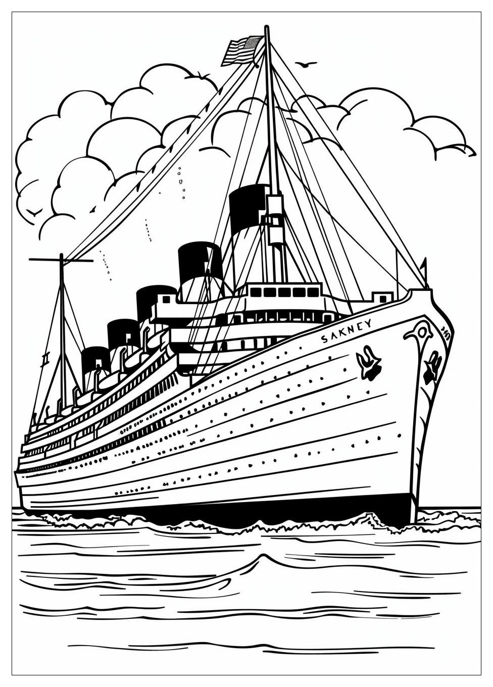 Titanic Coloring Pages-7