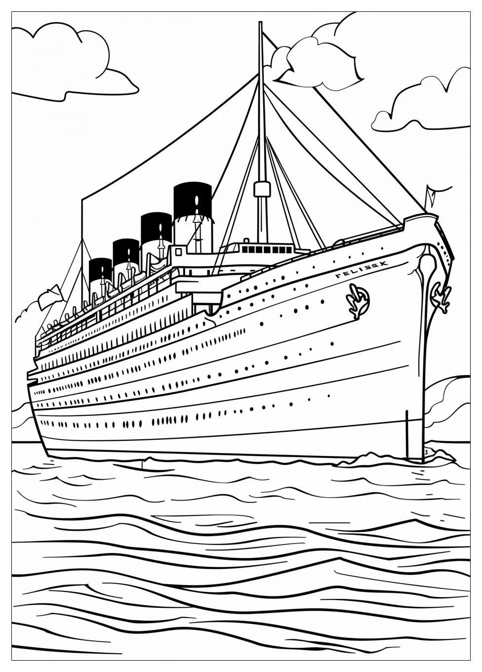 Titanic Coloring Pages-8