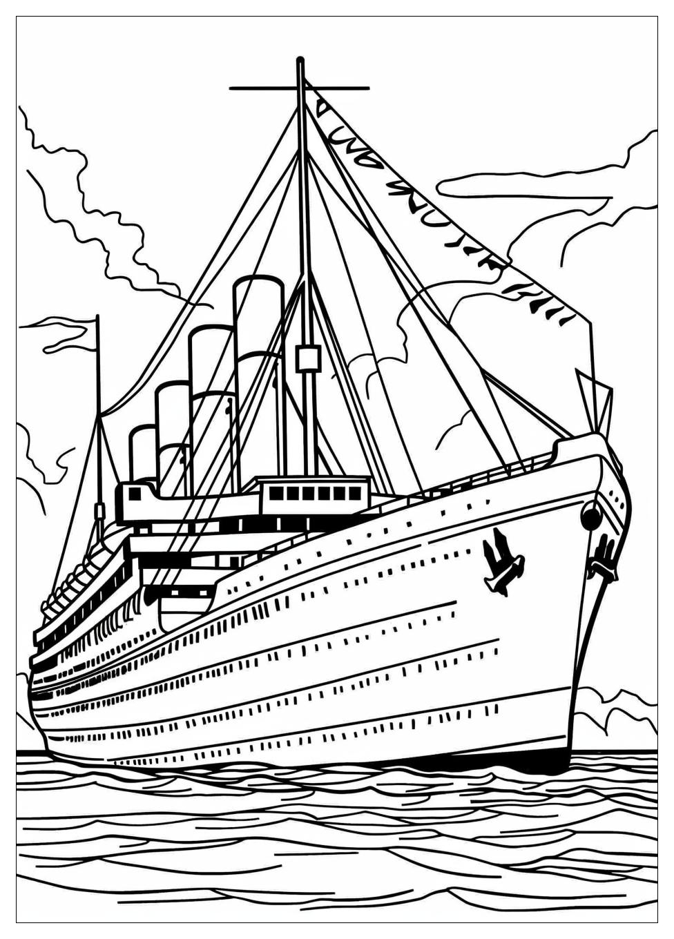 Titanic Coloring Pages-9