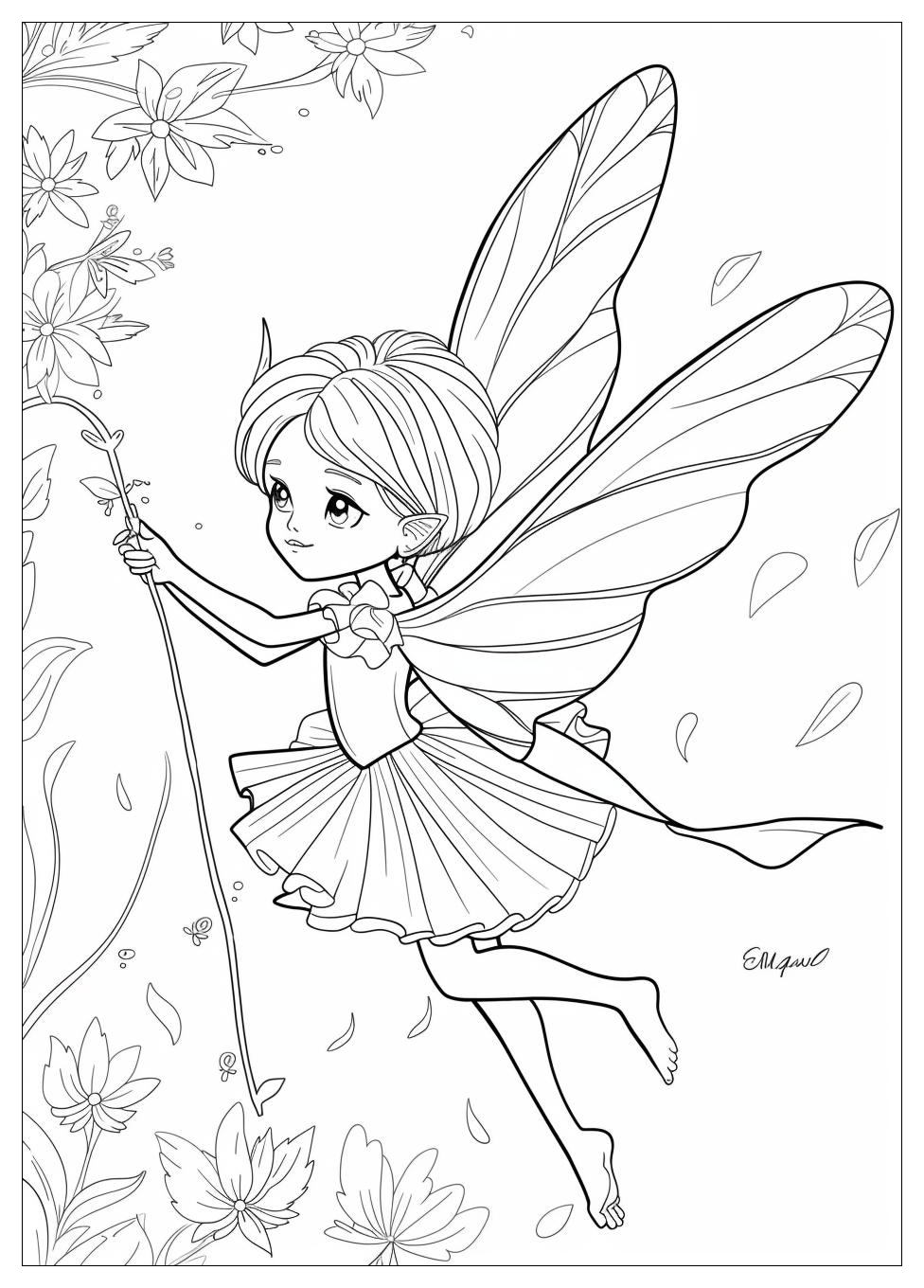 Tooth Fairy Coloring Pages-6