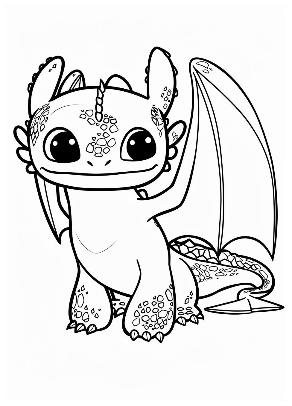 Toothless Coloring Pages-1