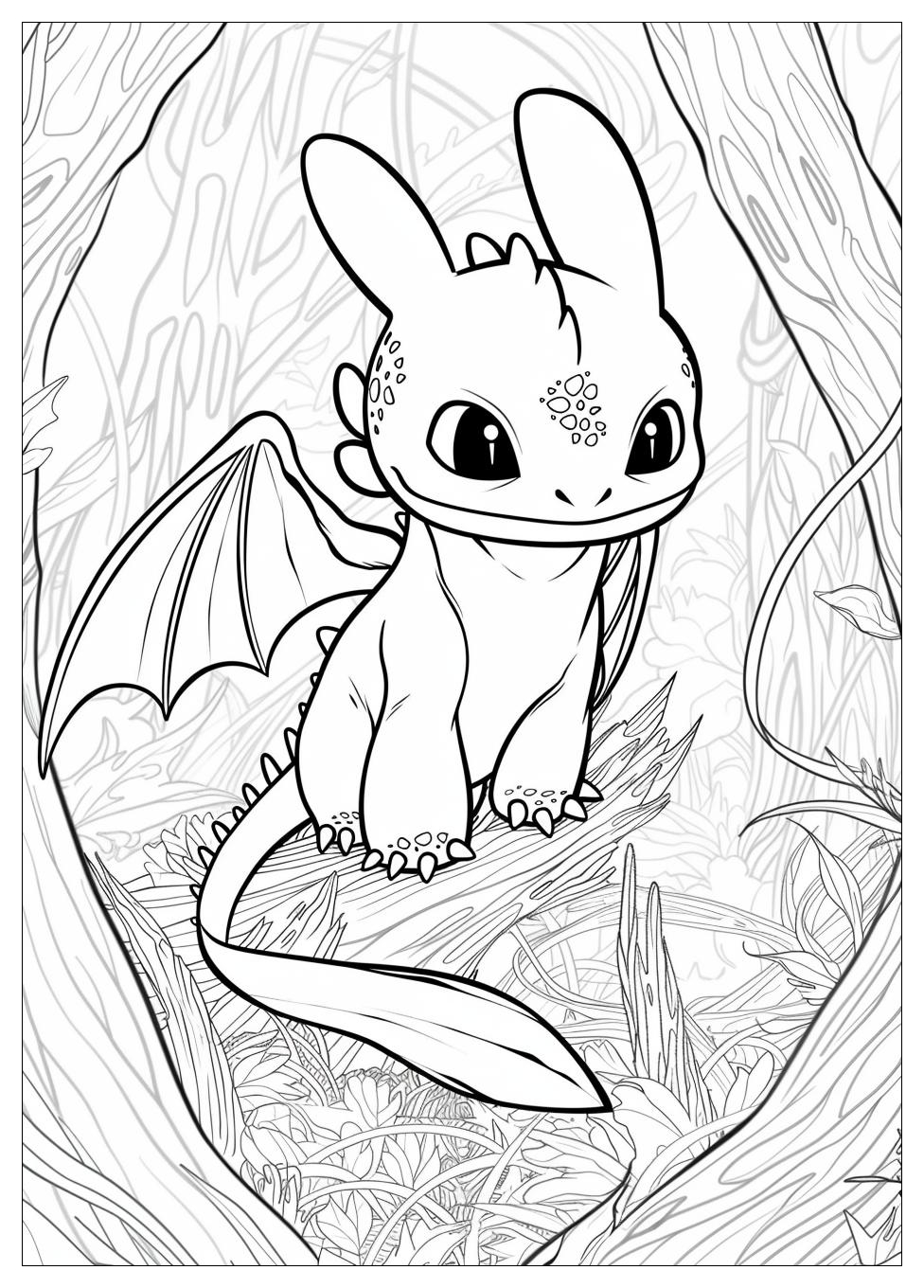 Toothless Coloring Pages-10