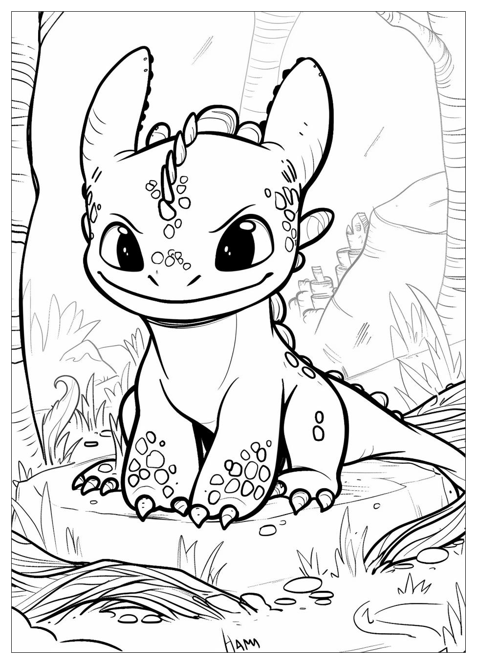 Toothless Coloring Pages-12