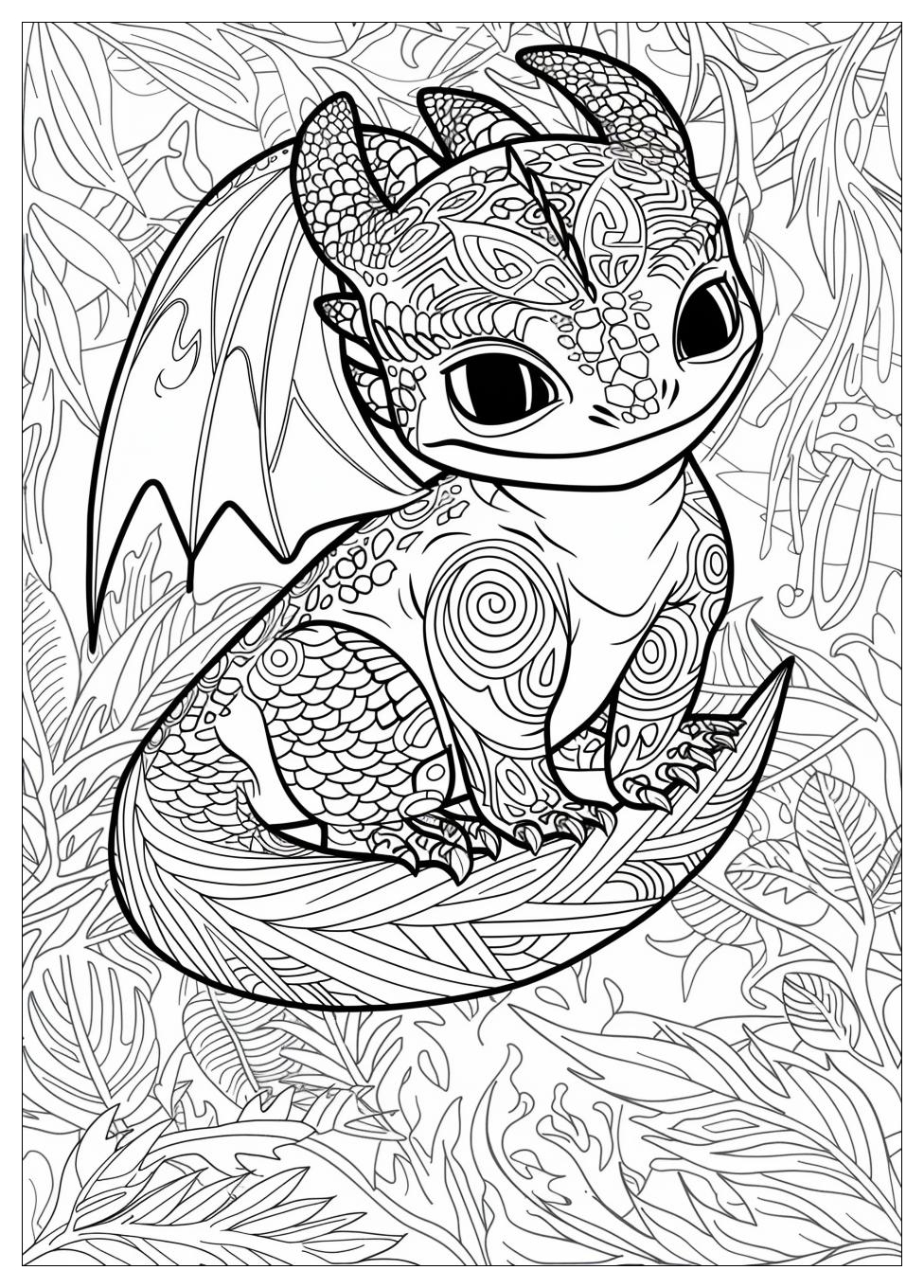 Toothless Coloring Pages-16