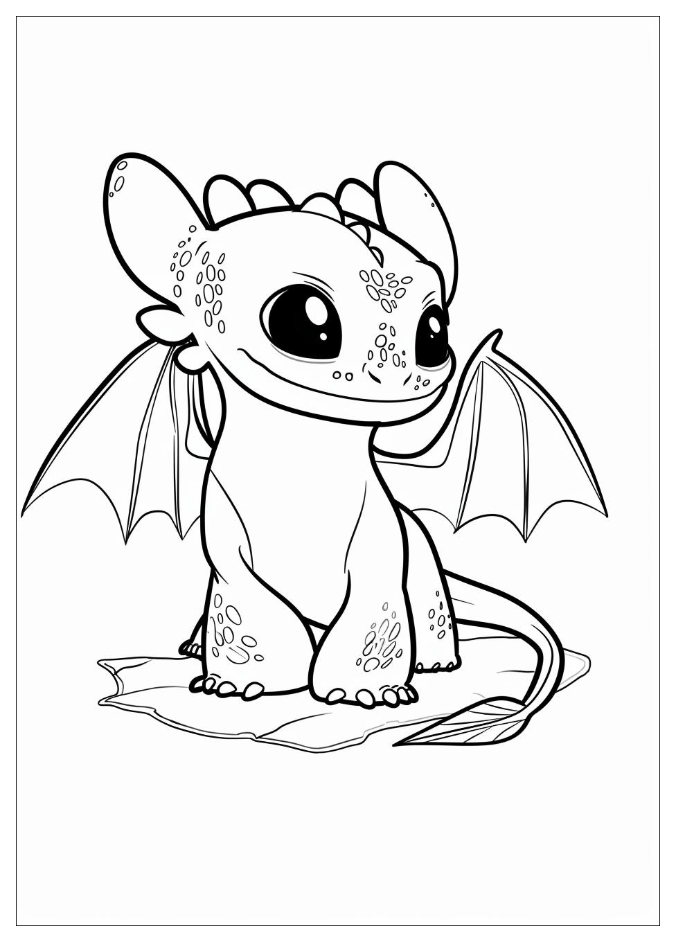 Toothless Coloring Pages-2