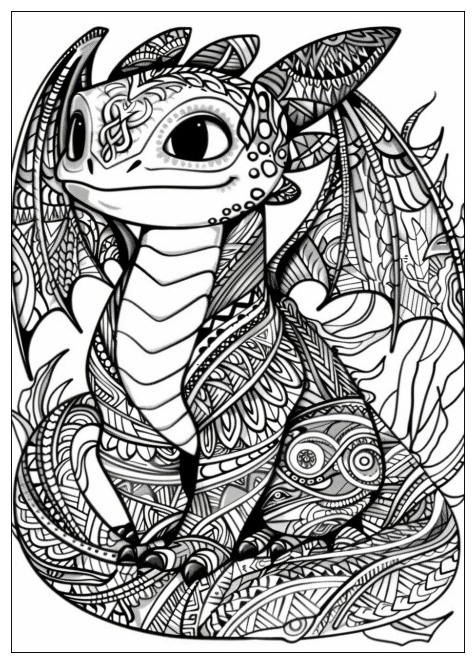 Toothless Coloring Pages-20