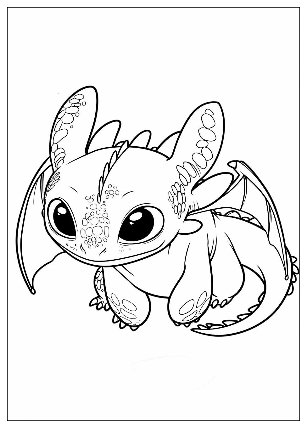 Toothless Coloring Pages-4