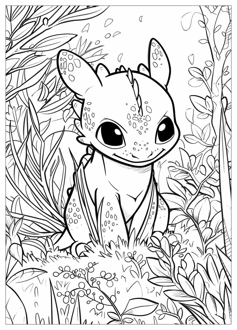 Toothless Coloring Pages-5