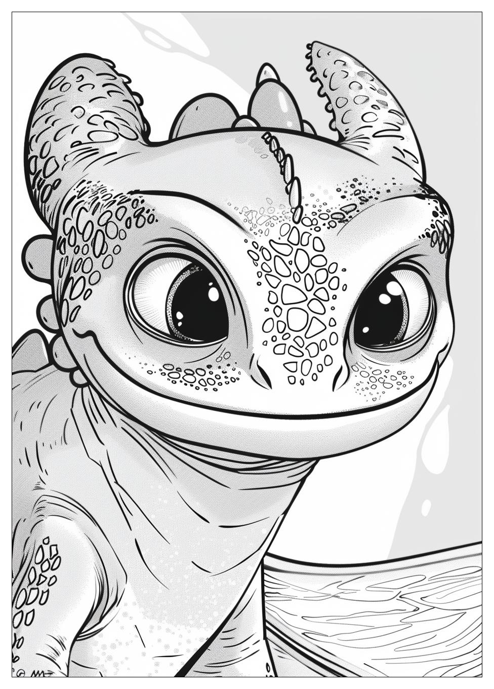 Toothless Coloring Pages-6