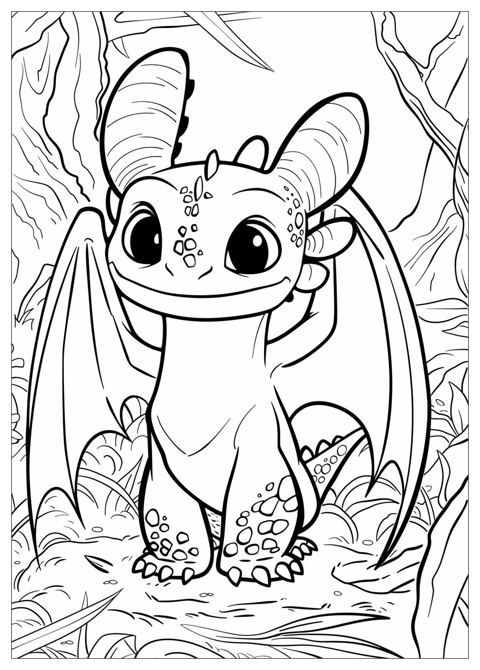 Toothless Coloring Pages-7