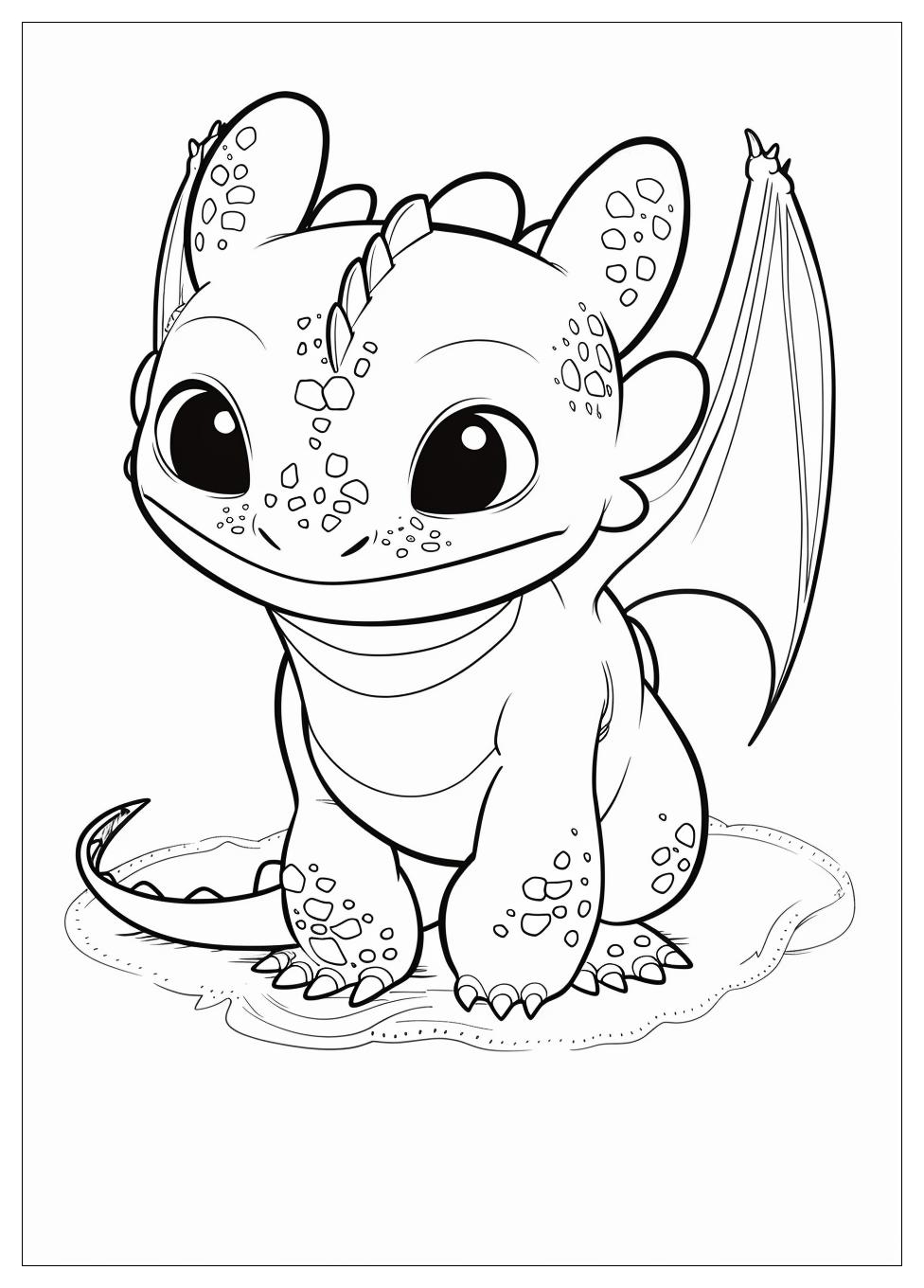 Toothless Coloring Pages-8