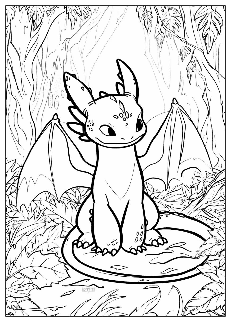 Toothless Coloring Pages-9