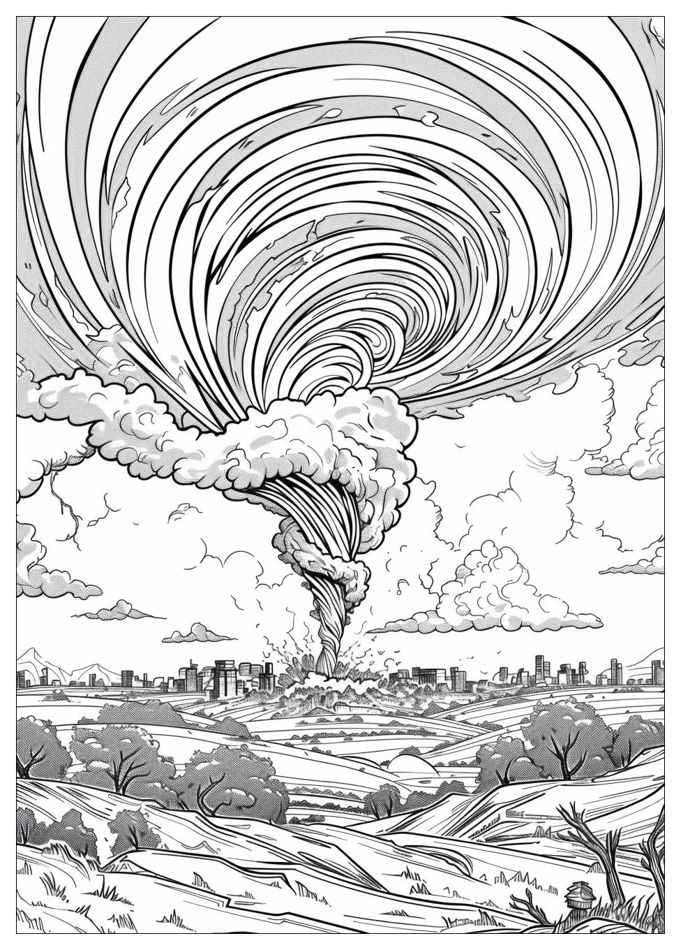 Tornado Coloring Pages-14