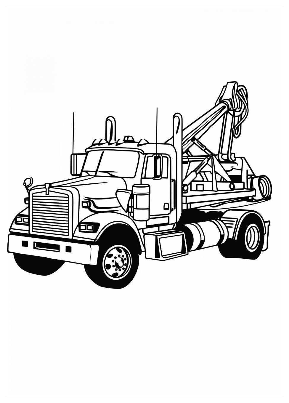 Tow Truck Coloring Pages-1