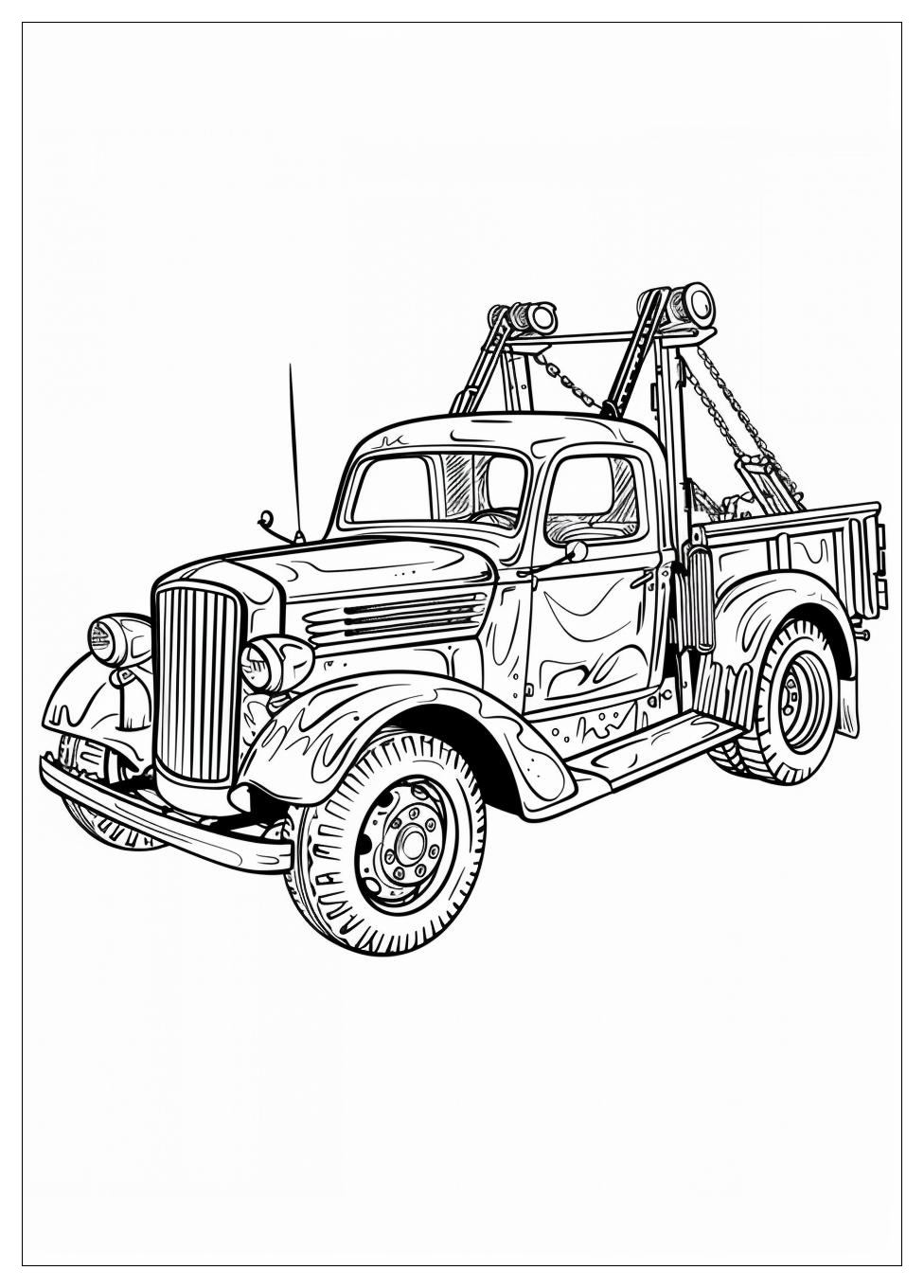 Tow Truck Coloring Pages-16