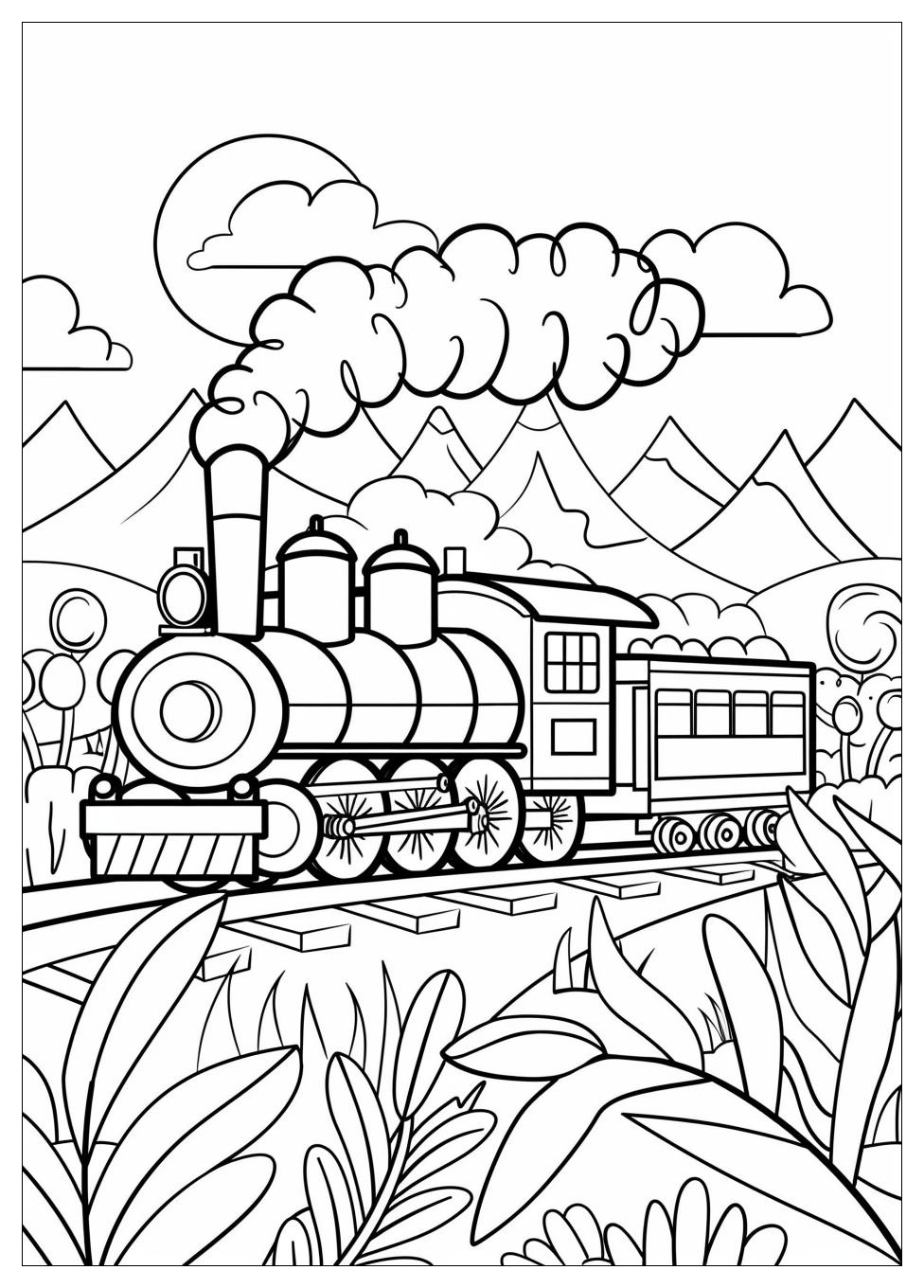 Train Coloring Pages-1