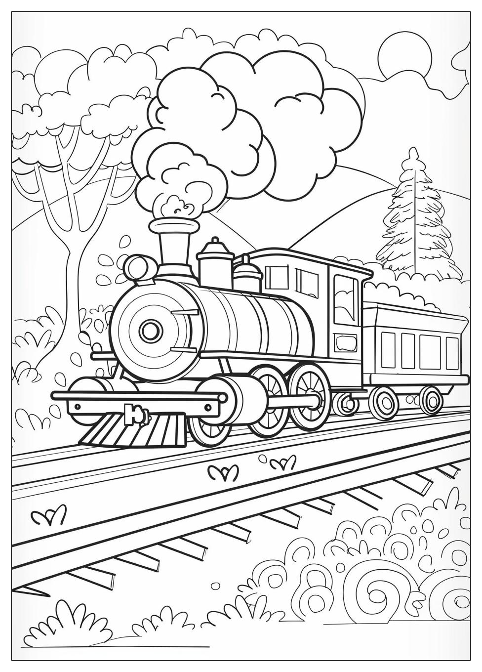 Train Coloring Pages-11