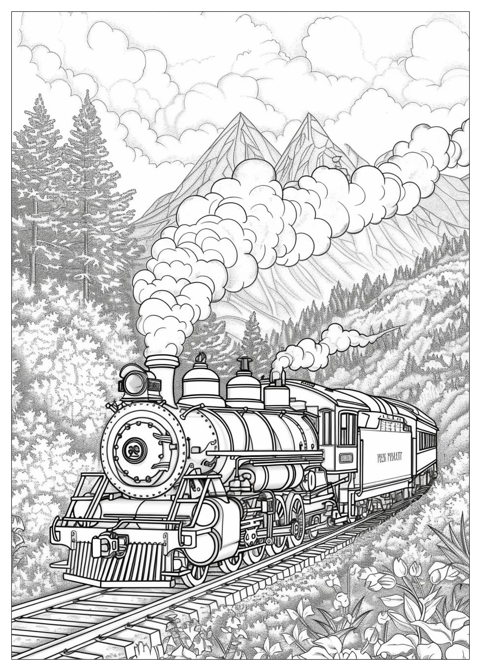 Train Coloring Pages-13