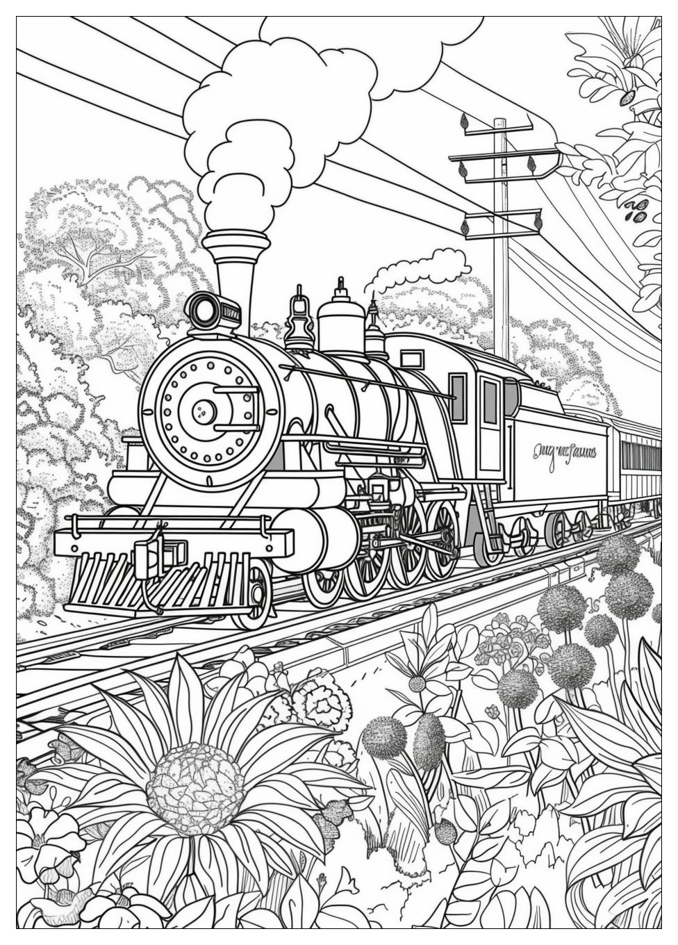 Train Coloring Pages-14