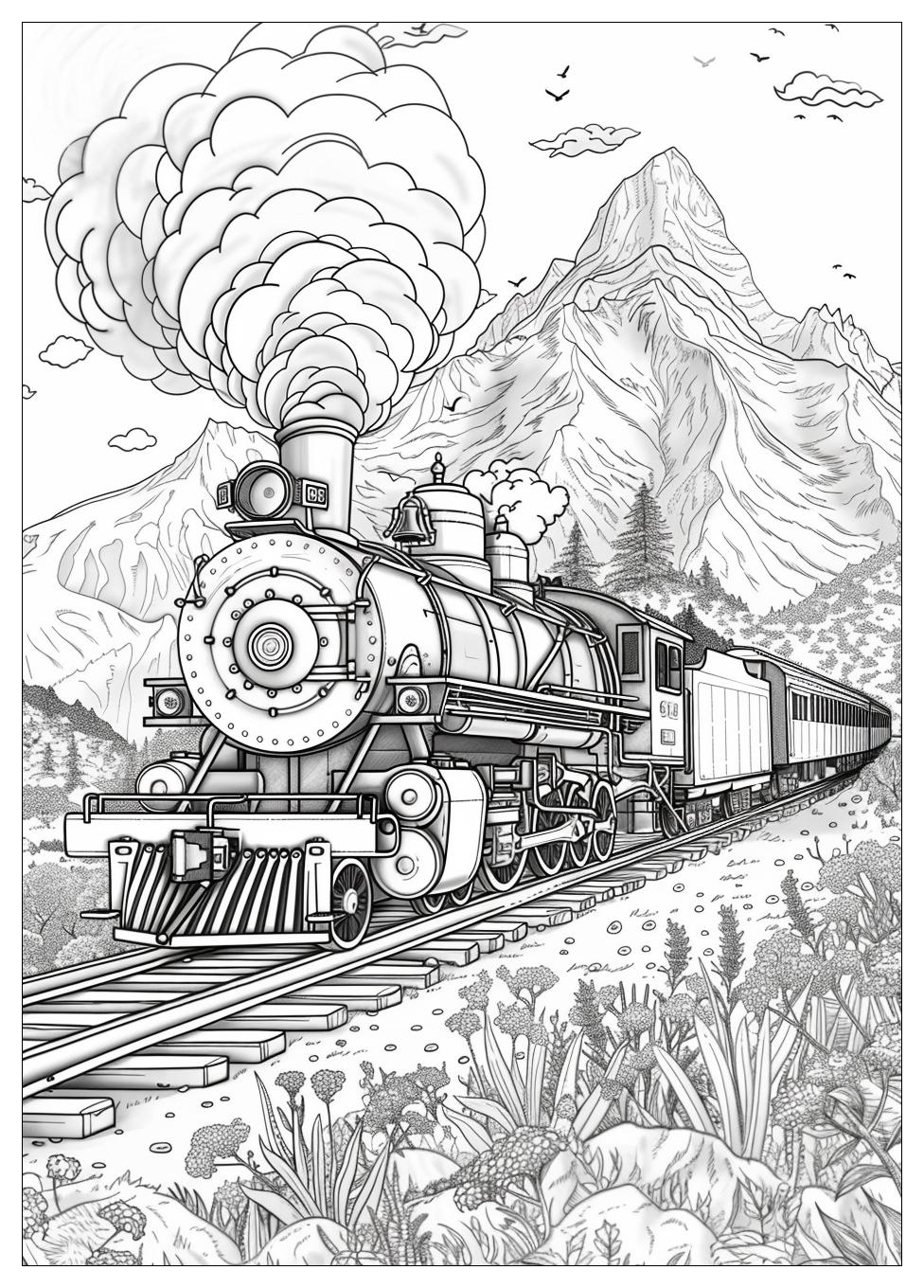 Train Coloring Pages-18