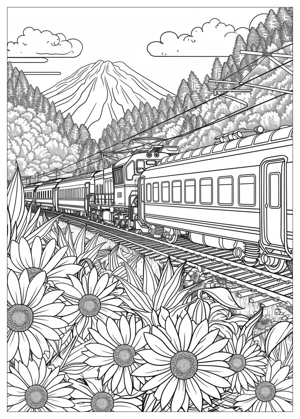 Train Coloring Pages-19