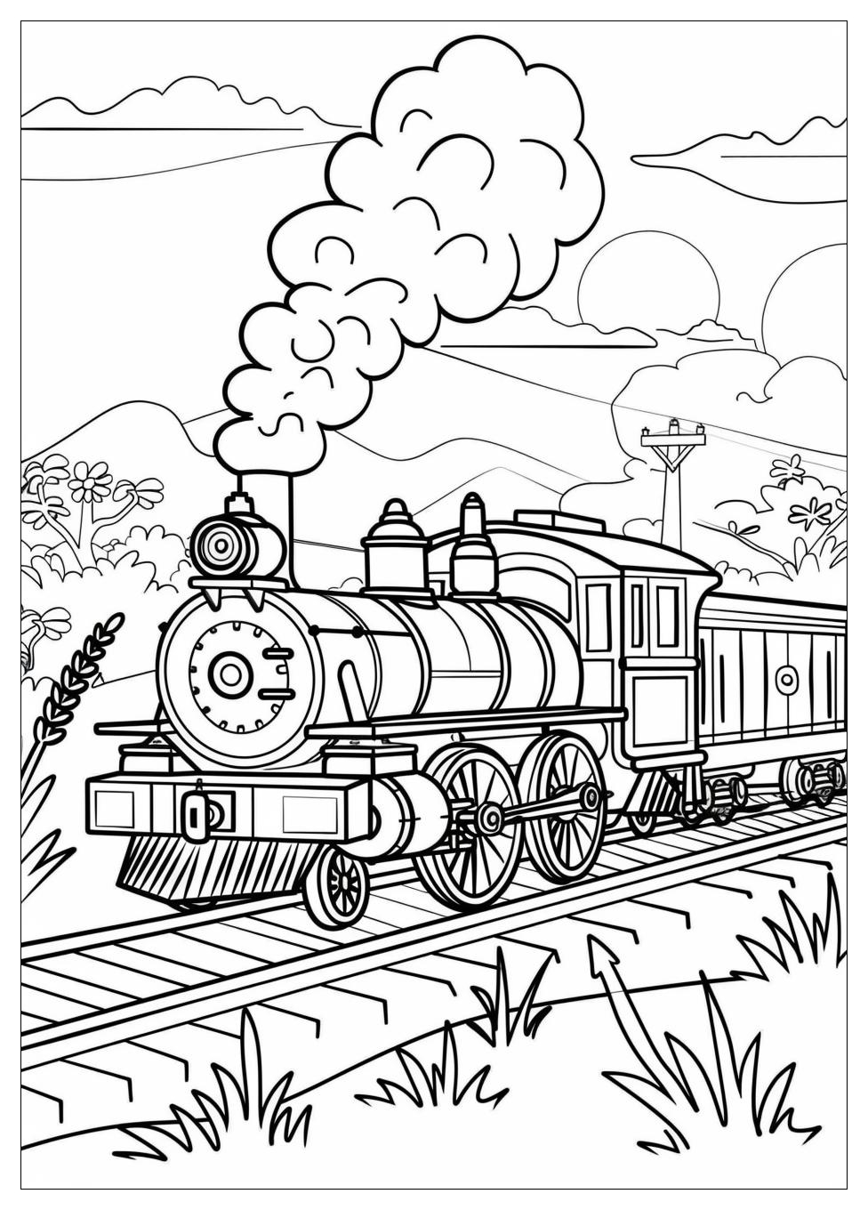 Train Coloring Pages-2