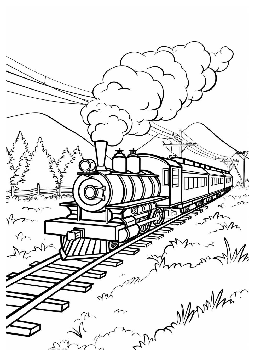 Train Coloring Pages-6