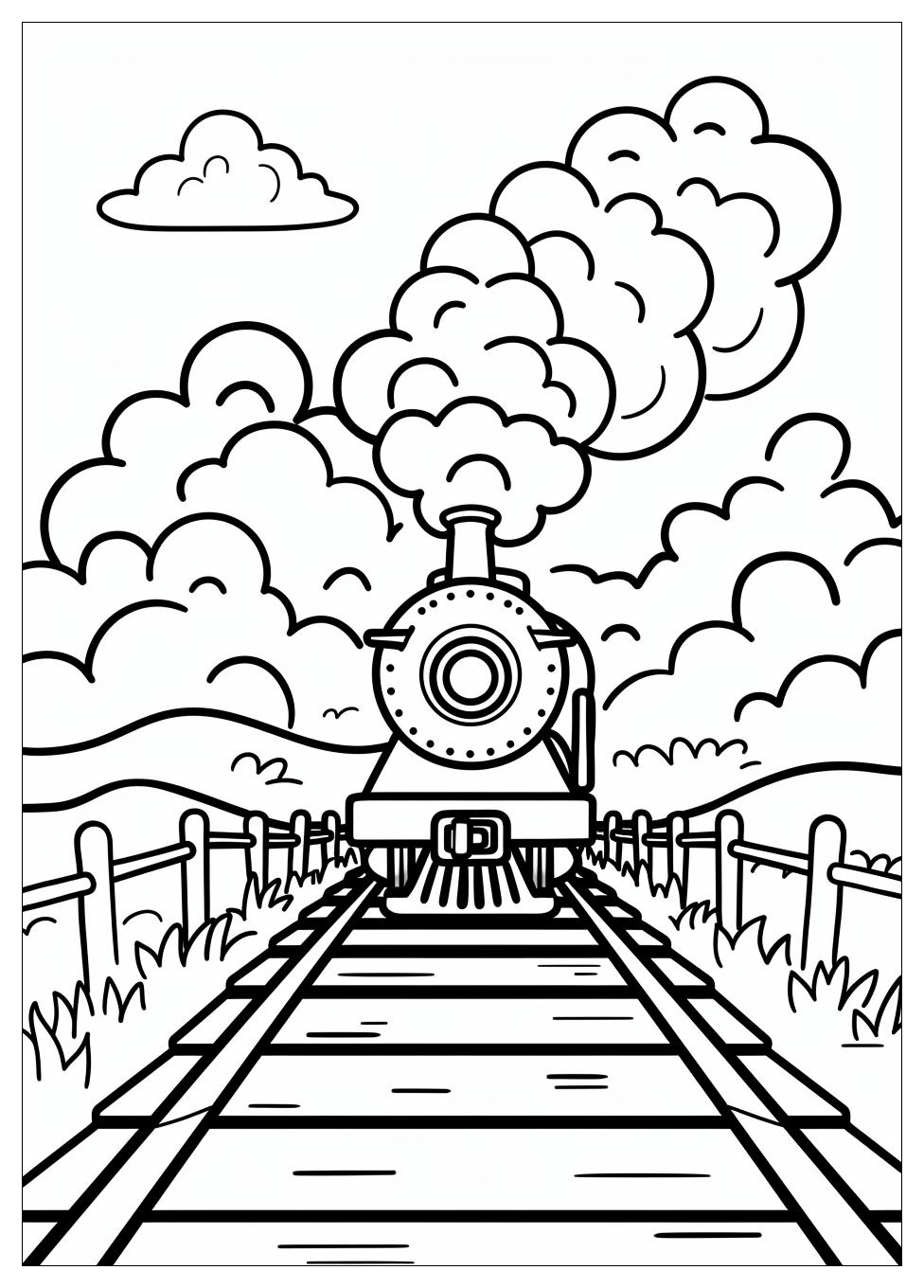 Train Coloring Pages-8