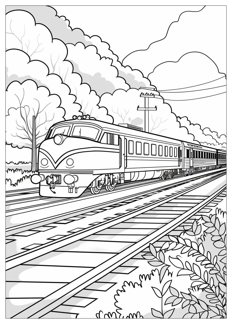 Train Coloring Pages-9