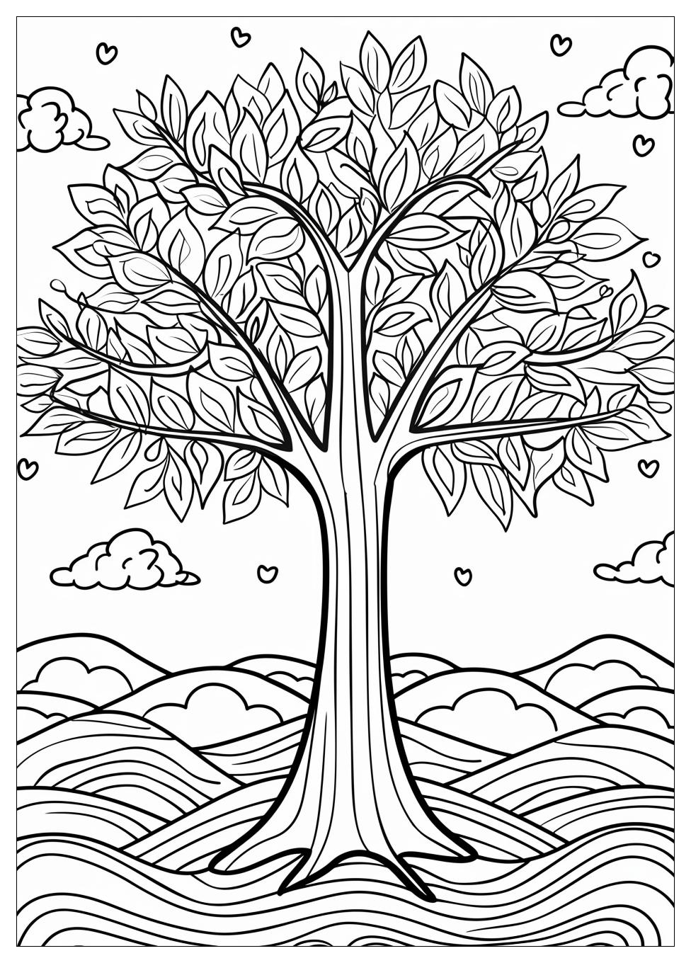 Tree Coloring Pages-1