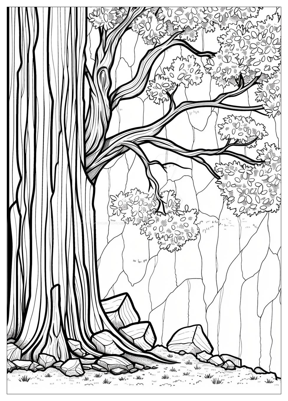 Tree Coloring Pages-11