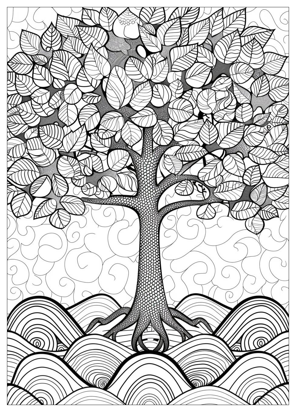 Tree Coloring Pages-13