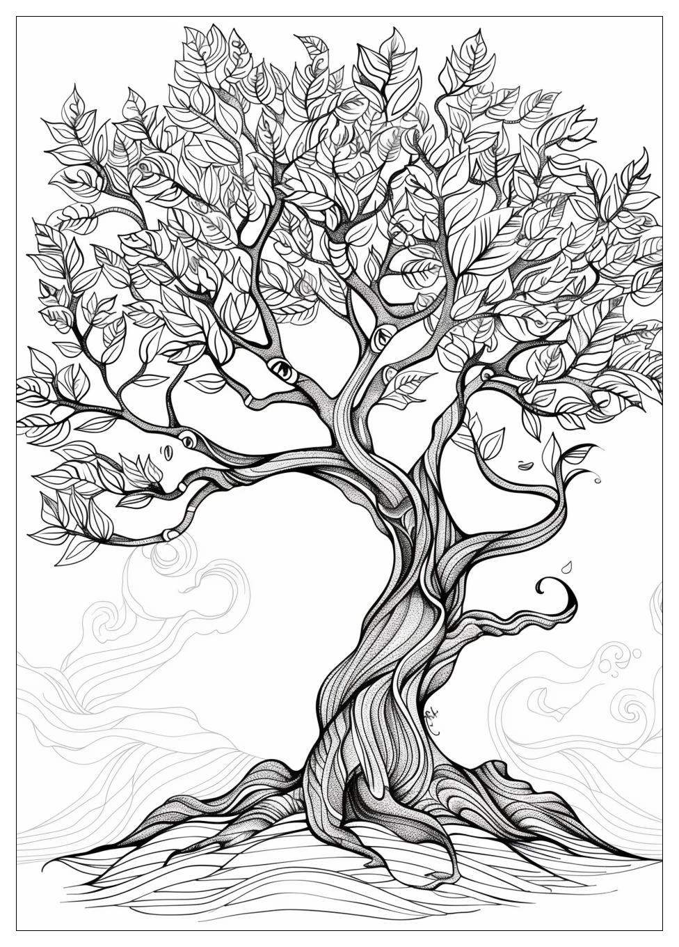 Tree Coloring Pages-16