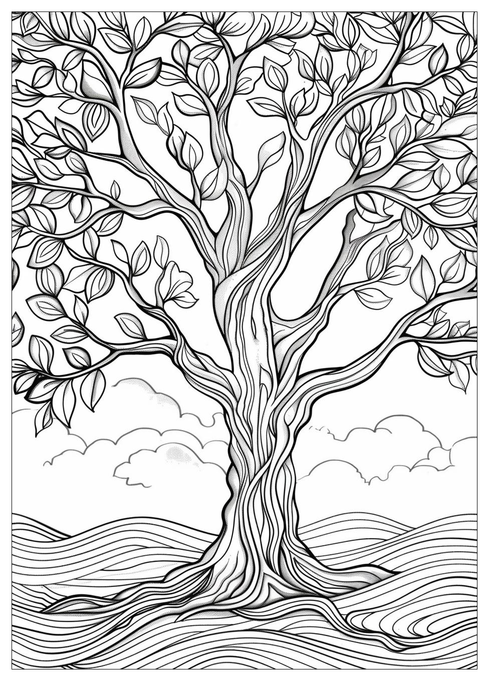 Tree Coloring Pages-19